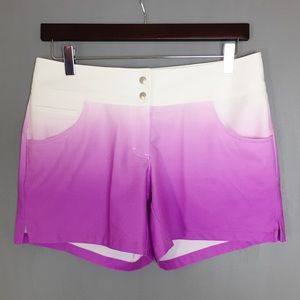 SLAZENGER Purple & White Ombré Golf Shorts (Sz 4)